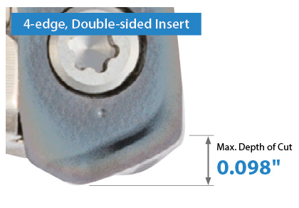 4-edge Double-sided insert